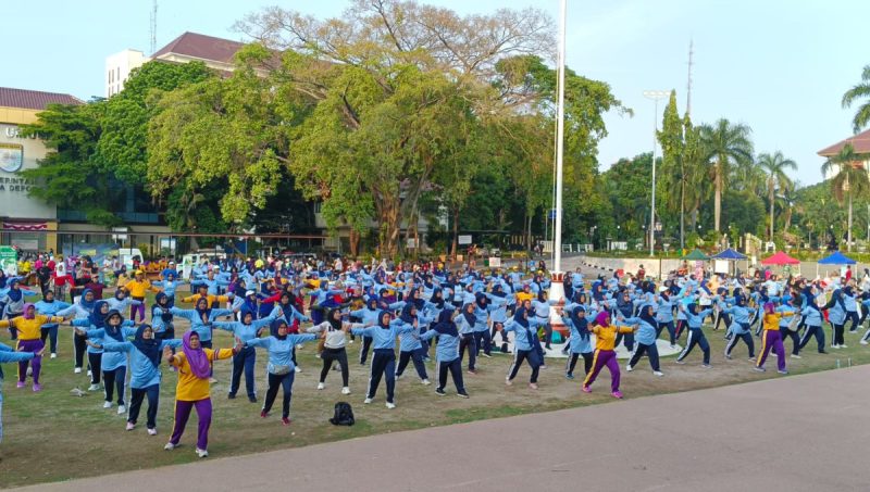 PERSADIA Kota Depok Senam Massal Di Balaikota Depok
